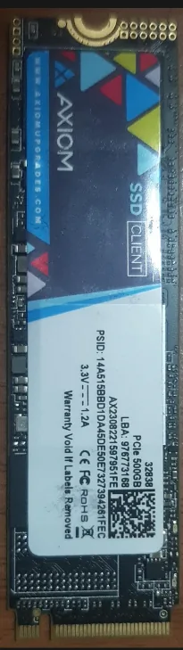AXIOM 500GB PCIe M.2 NVMe SSD