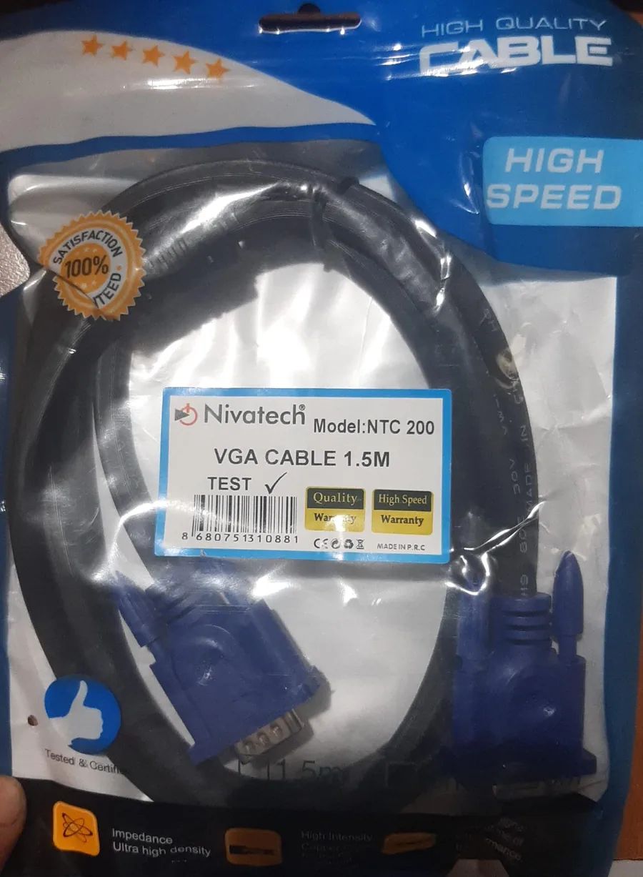 Nivatech NTC-200 VGA kablo 1.5M