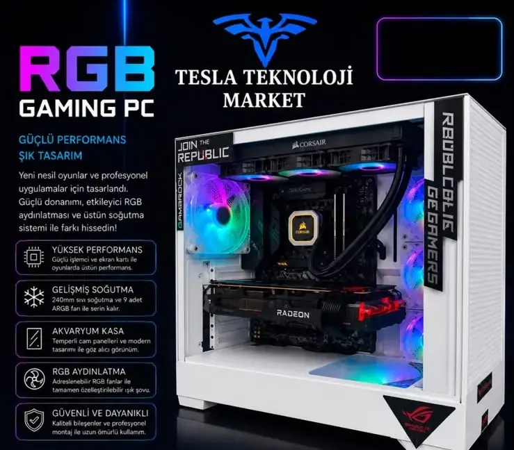 RGB Gaming PC Intel Core i5-11400F AMD Radeon RX 6600 XT