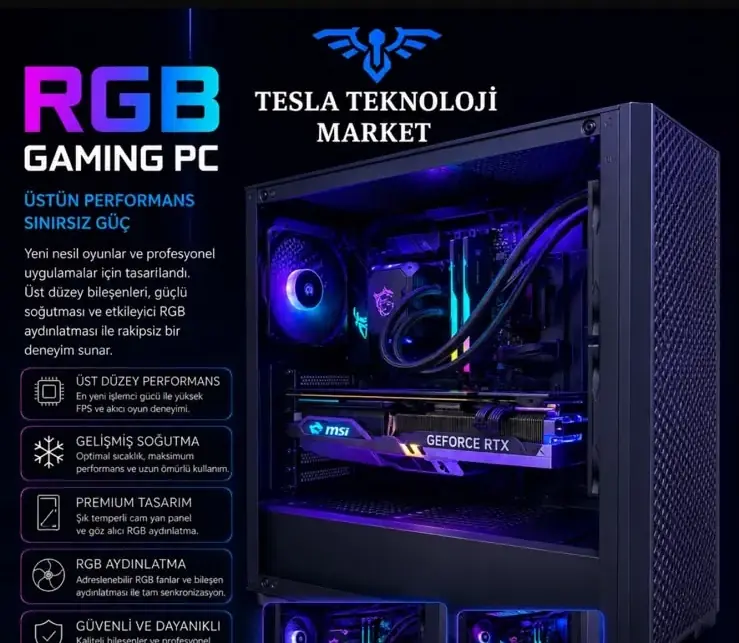 RGB Gaming PC Intel Core i7-14700K GeForce RTX 4070 Ti