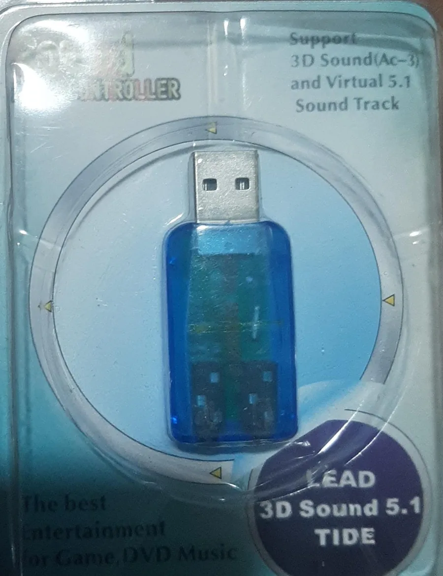 USB ses kartı adaptörü 3D Sound 5.1